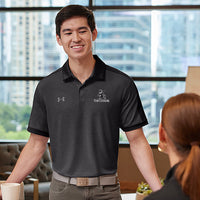 Load image into Gallery viewer, The Citadel, Marching Bulledog, Under Armour Men&#39;s Trophy Level Polo - Black
