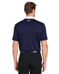 Load image into Gallery viewer, The Citadel, Spike Logo, Under Armour Men&#39;s Performance 3.0 Colorblock Polo - Navy - White - back
