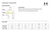 Load image into Gallery viewer, The Citadel, Barracks, Under Armour Recycled Polo - Size Chart
