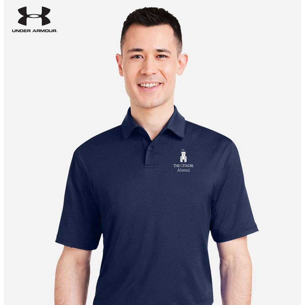The Citadel Alumni, Under Armour Recycled Polo - Navy Blue