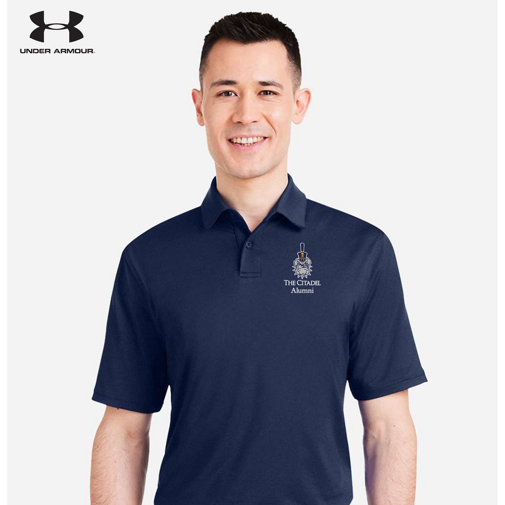 The Citadel Alumni, Spike,  Under Armour Recycled Polo - Navy Blue
