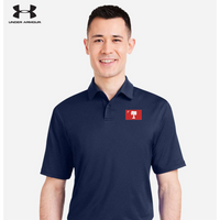 Load image into Gallery viewer, The Citadel, BRP Flag, Under Armour Recycled Polo - Navy Blue
