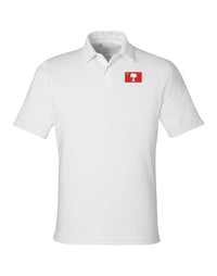 Load image into Gallery viewer, The Citadel, BRP Flag, Under Armour Recycled Polo - White
