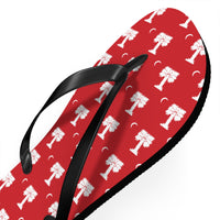 Load image into Gallery viewer, The Citadel, Big Red pattern, Flip Flops
