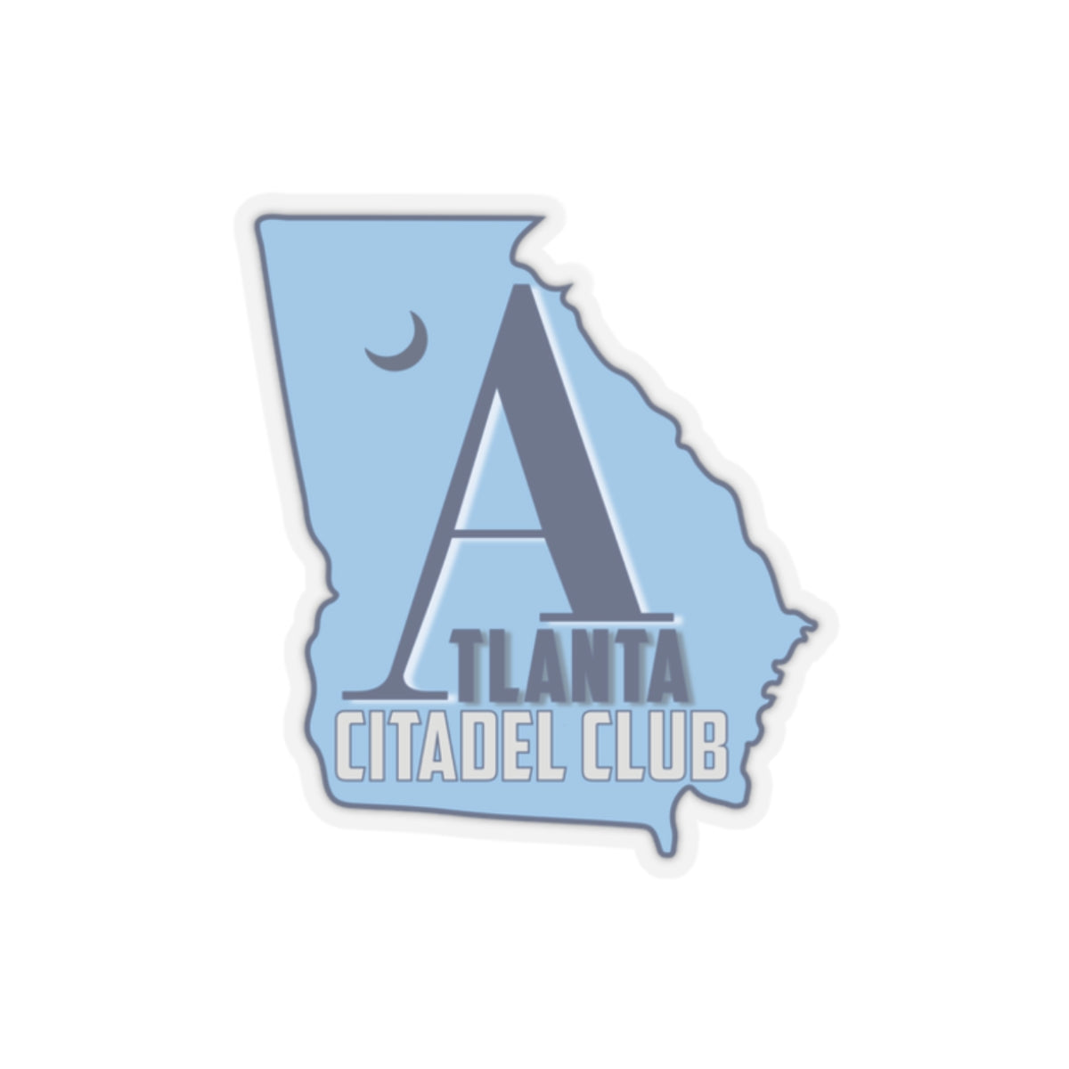 The Citadel, Atlanta Citadel Club, Alumni, Kiss-Cut Stickers