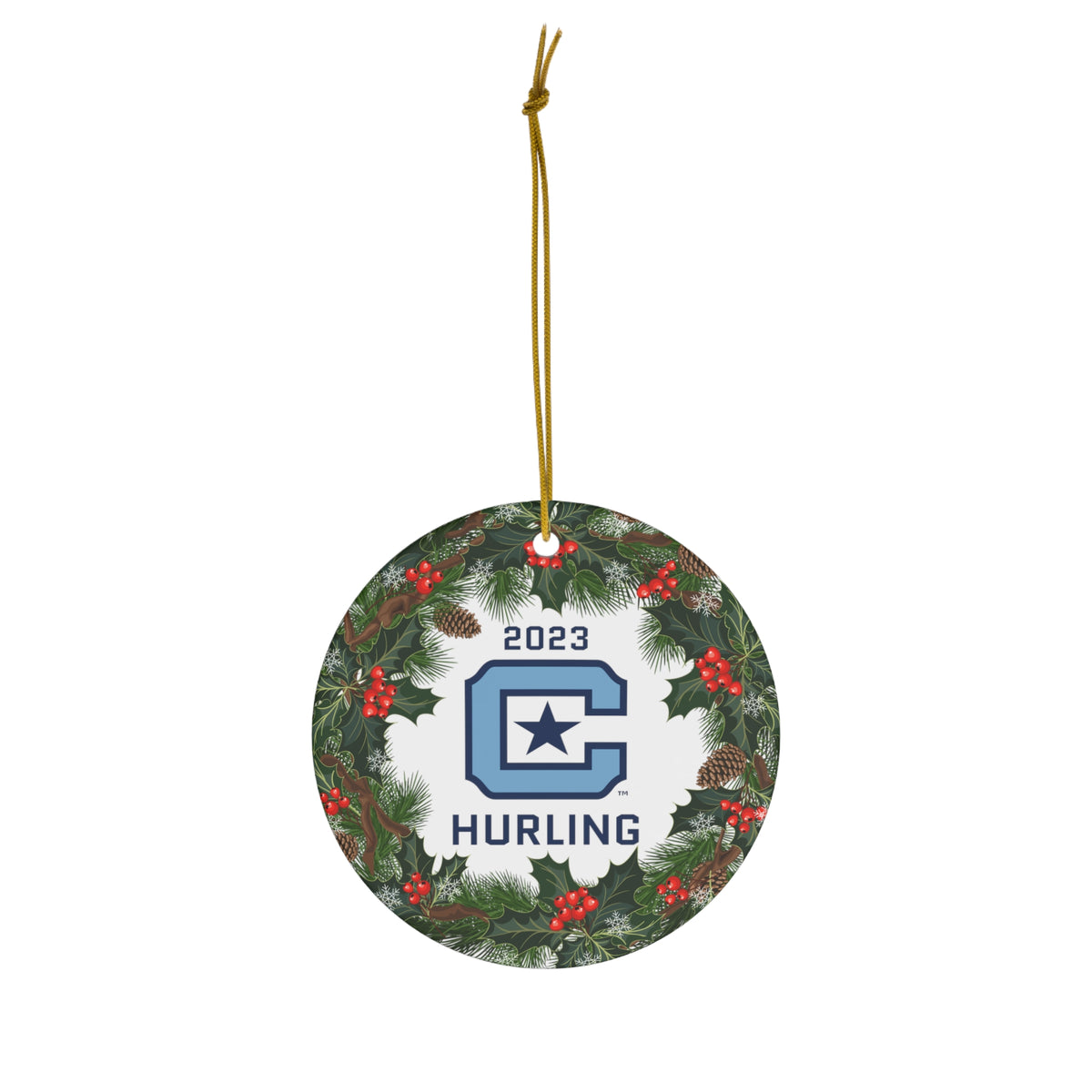 The Citadel, Club Sports, Hurling, 2023 Ceramic Ornament