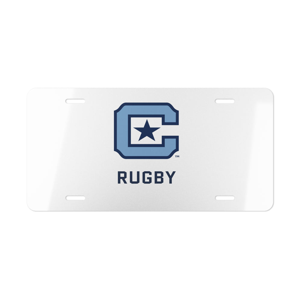 The Citadel Block C, Sports -Women's Rugby, Vanity Plate - White