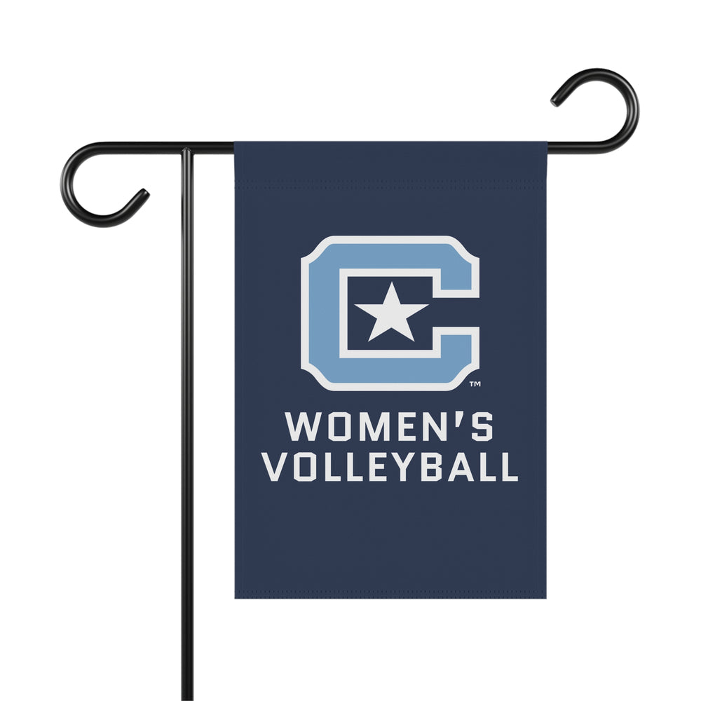 The Citadel C, Sports - Women's Volleyball, Garden & House Banner 12"x18"