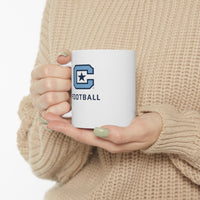 Load image into Gallery viewer, The Citadel Block C Logo, Sports Football, Ceramic Mug 11oz
