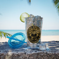 Load image into Gallery viewer, The Citadel, Ring Bezel, (Customized with your year), Sunsplash Tumbler with Straw, 16oz
