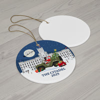 Load image into Gallery viewer, The Citadel, Christmas Jeep Spike, Ceramic Ornament, 2 Shapes
