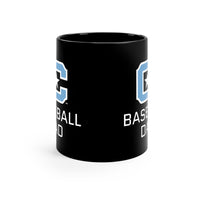 Load image into Gallery viewer, The Citadel Block C Logo, Sports Baseball Dad, Black Mug, 11oz
