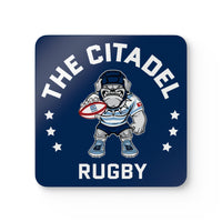 Load image into Gallery viewer, The Citadel, Club Sports - Rugby, Corkwood Coaster Set of 4
