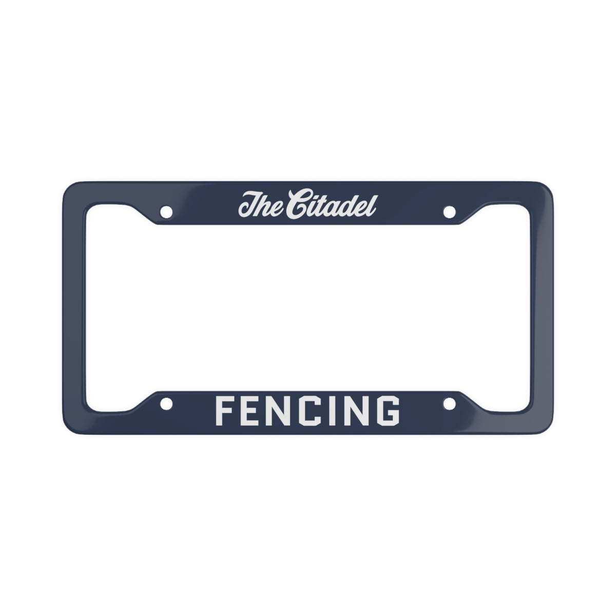 The Citadel, Word Mark, Club Sports, Fencing License Plate Frame