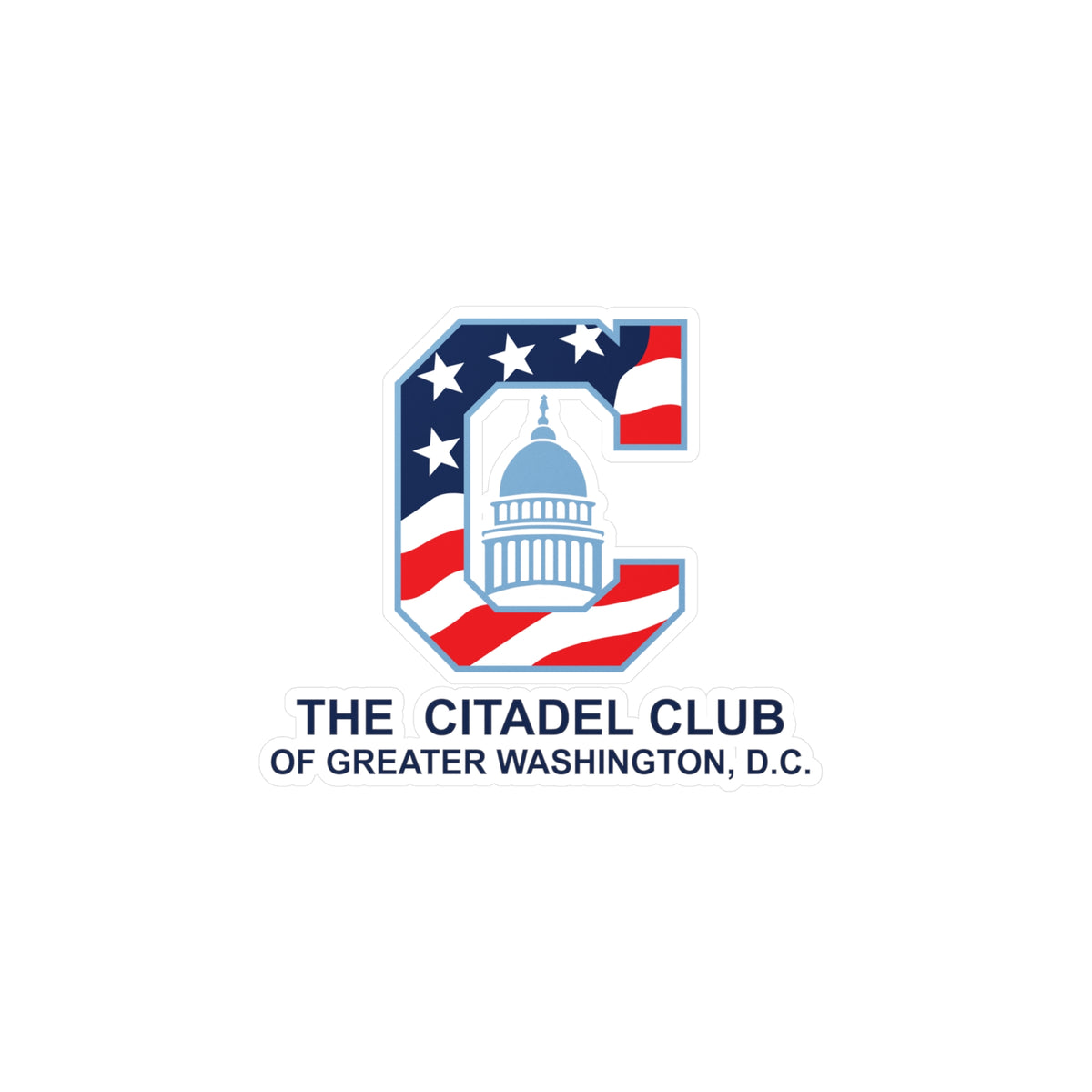 The Citadel, Alumni Club, Greater Washington D.C. Club Logo, Kiss-Cut Vinyl Decals