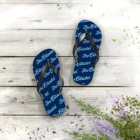 Load image into Gallery viewer, The Citadel, Script Patterned Flip Flops
