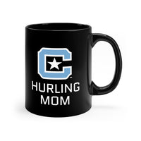 Load image into Gallery viewer, The Citadel Block C Logo, Club Sports Hurling Mom, Black Mug, 11oz
