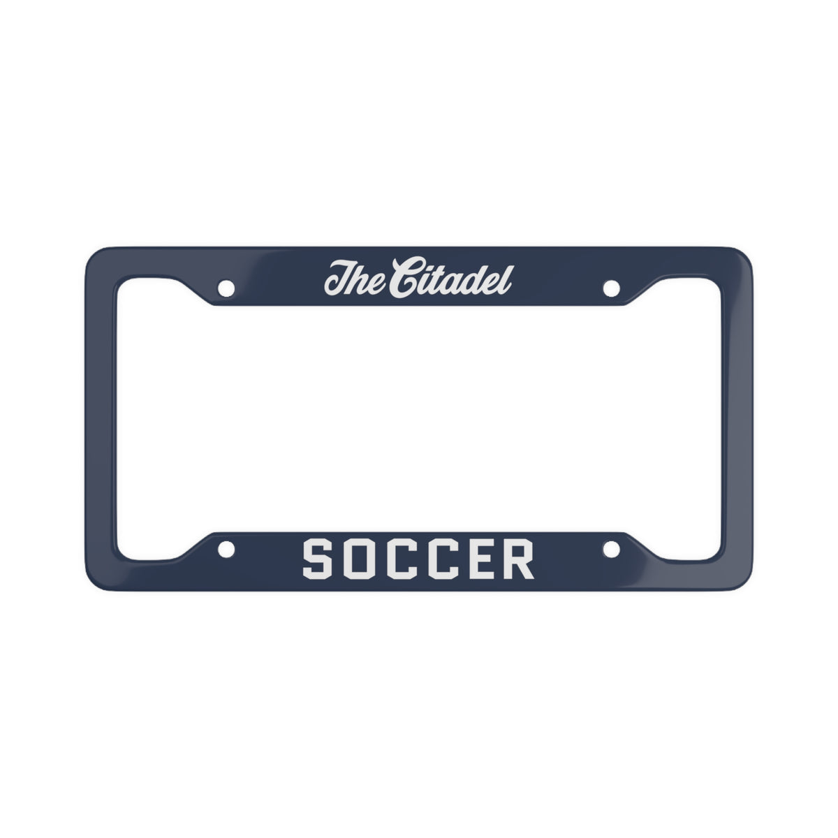 The Citadel Word Mark, Club Sports Soccer, License Plate Frame