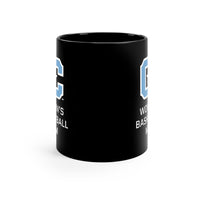 Load image into Gallery viewer, The Citadel Block C Logo, Club Sports Women&#39;s Basketball Mom, Black Mug, 11oz
