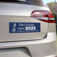 Load image into Gallery viewer, The Citadel, Flag Blue background, Class of ....Car Magnets
