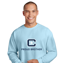 Load image into Gallery viewer, The Citadel Block C, Proud Brother, Embroidered Comfort Colors ® Ring Spun Crewneck Sweatshirt
