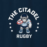 Load image into Gallery viewer, The Citadel, Club Sports - Rugby, Comfort Colors ® Ring Spun Crewneck Sweatshirt - Navy
