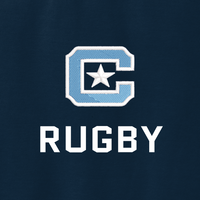 Load image into Gallery viewer, The Citadel Block C, Club Sports - Rugby, Embroidered Unisex Comfort Colors ® Ring Spun Crewneck Sweatshirt - Navy
