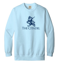 Load image into Gallery viewer, The Citadel,  Marching Bulldog, Unisex Comfort Colors ® Ring Spun Crewneck Sweatshirt
