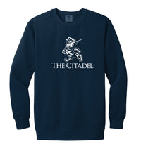 Load image into Gallery viewer, The Citadel,  Marching Bulldog, Unisex Comfort Colors ® Ring Spun Crewneck Sweatshirt
