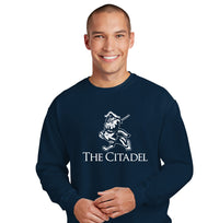 Load image into Gallery viewer, The Citadel,  Marching Bulldog, Unisex Comfort Colors ® Ring Spun Crewneck Sweatshirt
