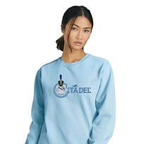Load image into Gallery viewer, The Citadel Spike, Comfort Colors ® Ring Spun Crewneck Sweatshirt- Chambray
