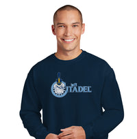 Load image into Gallery viewer, The Citadel Spike, Comfort Colors ® Ring Spun Crewneck Sweatshirt- Navy
