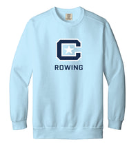 Load image into Gallery viewer, The Citadel Block C, Club Sports, Rowing, Unisex, Chambray, Comfort Colors ® Ring Spun Crewneck Sweatshirt
