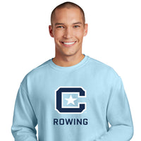 Load image into Gallery viewer, The Citadel Block C, Club Sports, Rowing, Unisex, Chambray, Comfort Colors ® Ring Spun Crewneck Sweatshirt
