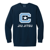 Load image into Gallery viewer, The Citadel, Club Sports - Jiu Jitsu, Comfort Colors ® Ring Spun Crewneck Sweatshirt -  Navy
