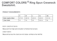 Load image into Gallery viewer, The Citadel Block C, Proud Bonus Mom, Comfort Colors ® Ring Spun Crewneck Sweatshirt- Product Measurement
