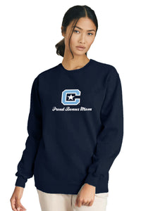 Load image into Gallery viewer, The Citadel Block C, Proud Bonus Mom, Comfort Colors ® Ring Spun Crewneck Sweatshirt- Navy
