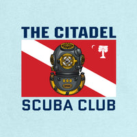 Load image into Gallery viewer, The Citadel, Scuba Logo, Club Sports - Scuba, Comfort Colors ® Ring Spun Crewneck Sweatshirt - Chambray

