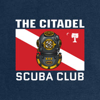 Load image into Gallery viewer, The Citadel, Scuba Logo, Club Sports - Scuba, Comfort Colors ® Ring Spun Crewneck Sweatshirt - Navy
