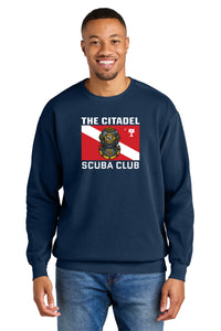 Load image into Gallery viewer, The Citadel, Scuba Logo, Club Sports - Scuba, Comfort Colors ® Ring Spun Crewneck Sweatshirt - Navy
