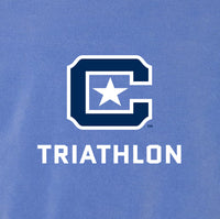 Load image into Gallery viewer, The Citadel, Club Sports - Triathlon, Comfort Colors ® Ring Spun Crewneck Sweatshirt - Flo Blue
