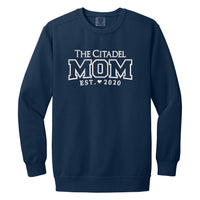 Load image into Gallery viewer, The Citadel Mom, Customizable (Cadet Year) Embroidered, Comfort Colors ® Ring Spun Crewneck Sweatshirt
