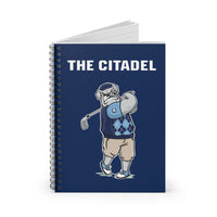 Load image into Gallery viewer, The Citadel Golf, Spike Golfing Spiral Notebook - Ruled Line
