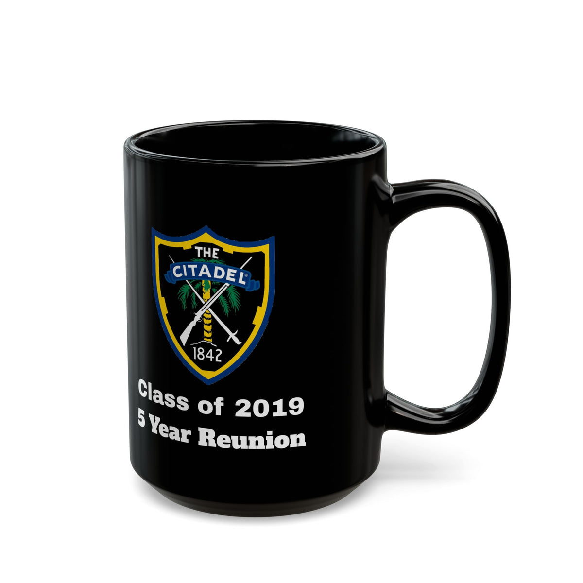 The Citadel, Citadel Shield, Class of 2019 5 Year Reunion, 11/15 Oz Black Mug