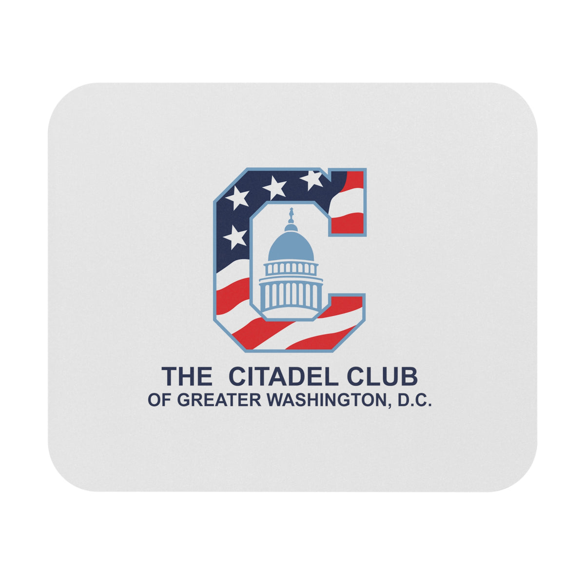 The Citadel, Alumni Club, Washington D.C. Club Logo, Light Blue Mouse Pad (Rectangle)