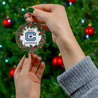 Load image into Gallery viewer, The Citadel, Club Sports, Lacrosse, 2023 Ceramic Ornament

