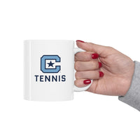 Load image into Gallery viewer, The Citadel Block C Logo, Sports Tennis, Ceramic Mug 11oz
