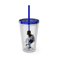 Load image into Gallery viewer, The Citadel, Running Spike, Sunsplash Tumbler with Straw, 16oz
