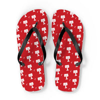 Load image into Gallery viewer, The Citadel, Big Red pattern, Flip Flops
