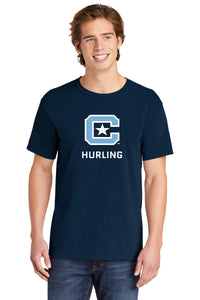 Load image into Gallery viewer, The Citadel C, Club Sports - Hurling,  Comfort Colors ® Heavyweight Ring Spun Tee-Navy
